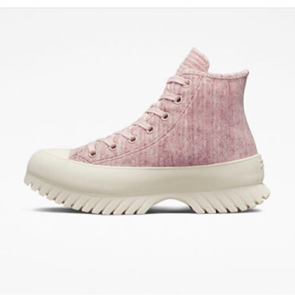 Women’s Chuck Taylor All Star Lugged 2.0 Velour Hightop Sneaker Shoes Size 9 - Picture 4 of 9